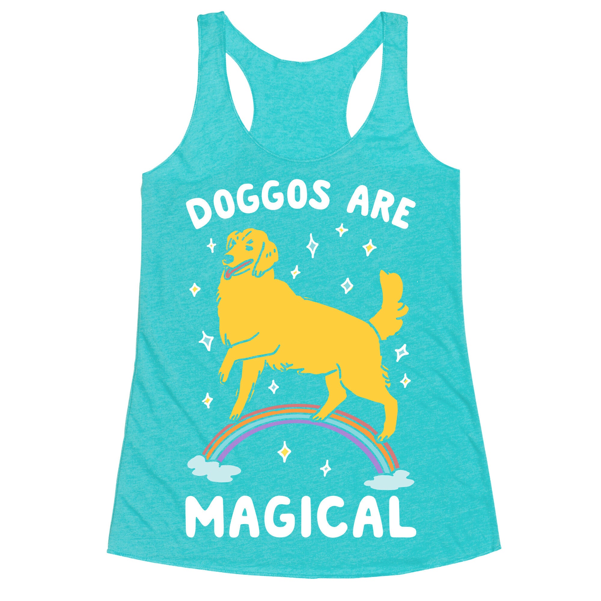 Doggos Are Magical Racerback Tank